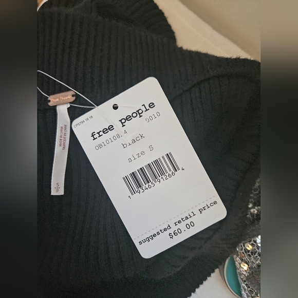 🔥NWT free people ribbed sweater skirt black size small - Picture 8 of 10